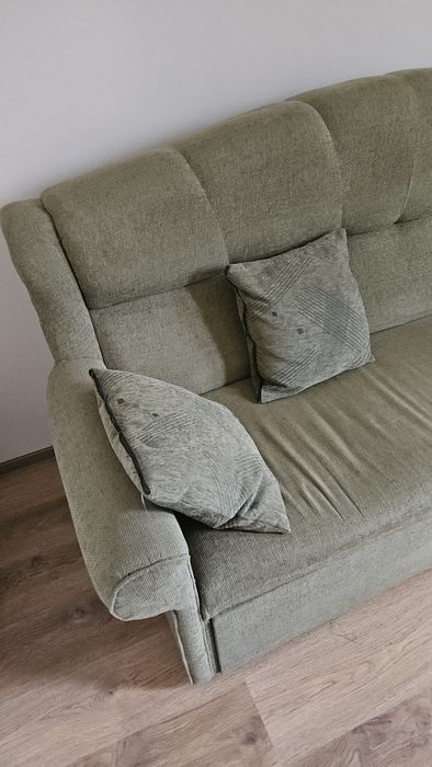 Canapea extensibila verde 220 × 90 cm