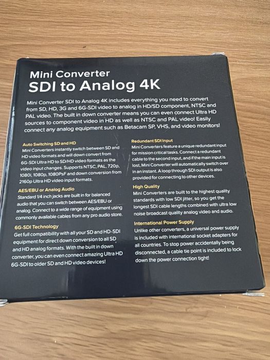 Blackmagic Design Mini Converter SDI to Analog 4K
