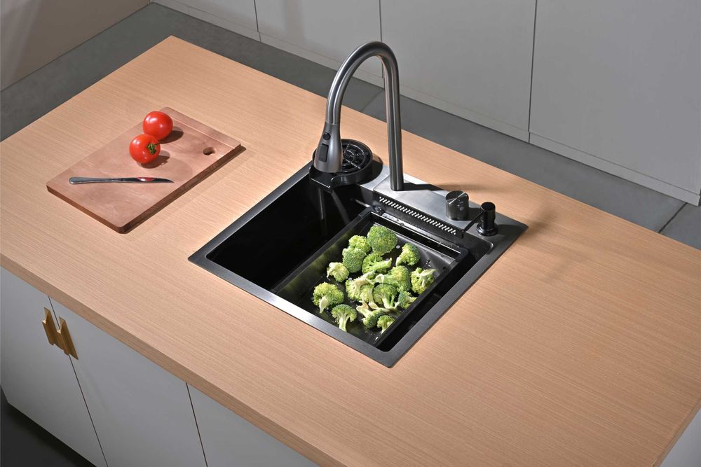 Мултифункционална кухненска мивка 50см