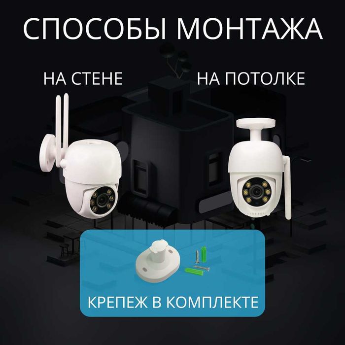 Умная камера уличная поворотная ROXIMO RHC202 c Алисой