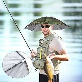 Umbrela pentu cap de pescuit, soare etc. Noua ambalata!