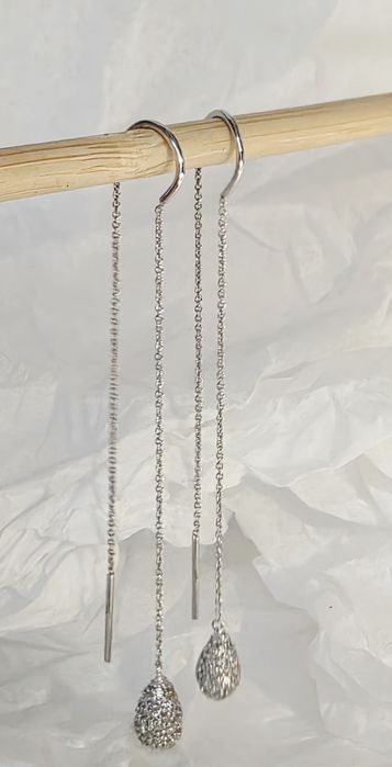 Золотые серьги-протяжки