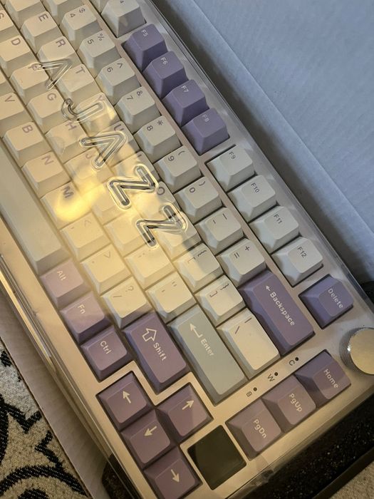 Ajazz AK820 Pro фиолетово белый