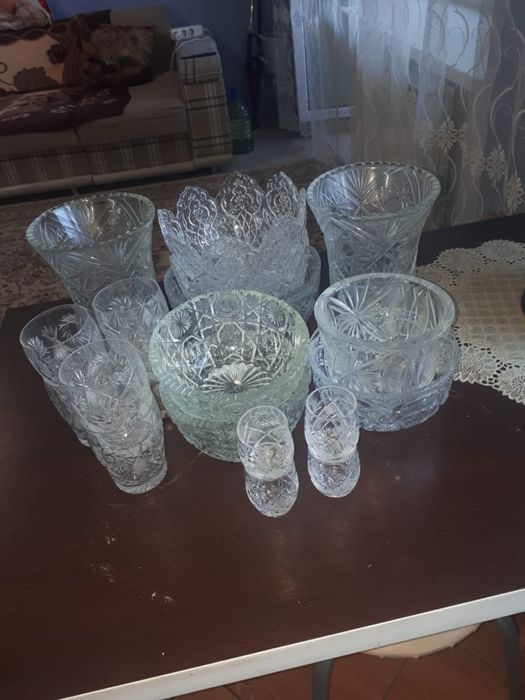 Советский хрусталь, вазы, салатники