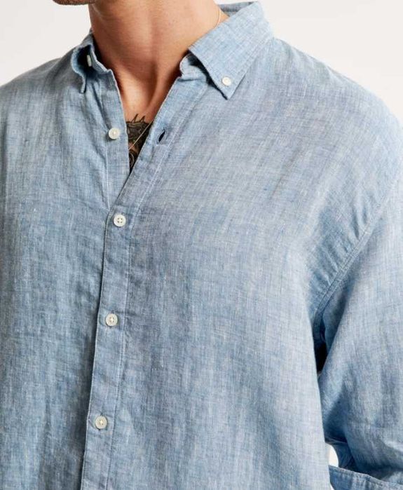 Риза 100% лен Abercrombie & Fitch размер XL - взимана за 75 евро, нова
