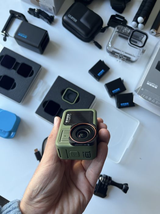 GoPro HERO13 Black Forest Green + ND филтри, 3 батерии, аксесоари