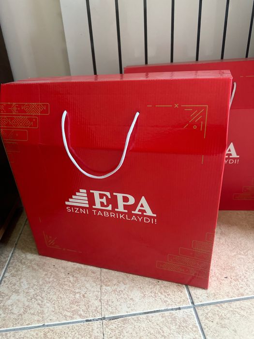 бумажний пакет, коробка , этикетка ишлаб чикарамиз