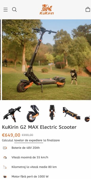 Trotineta Electrica Kukirin G2 Max Stare Impecabila