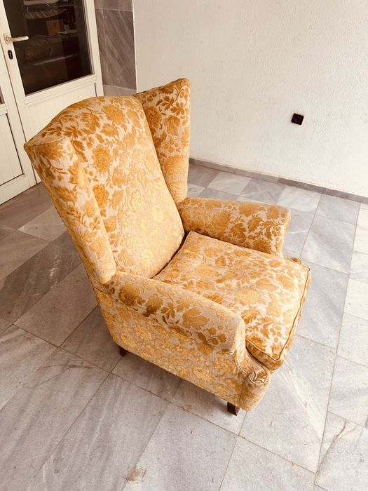 Винтидж италианско кресло – стил Bergère / Wingback
