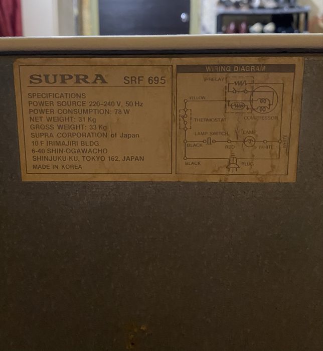 Мини холодильник Supra