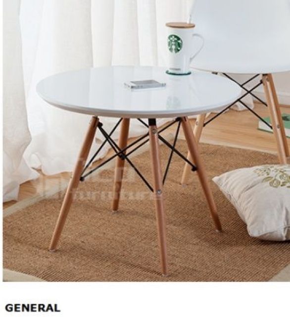 Маса Мишел кръгла 80см.бяла