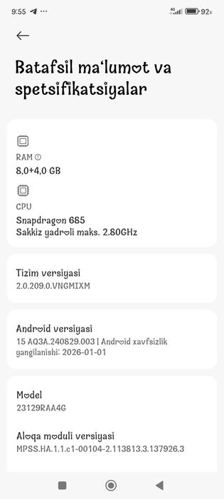 Redmi note 13 8/264