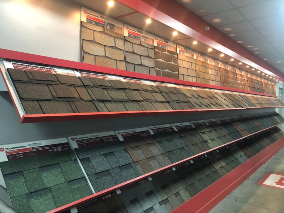 Гибкая черепица, металлочерепица, профлист, лист плоский.