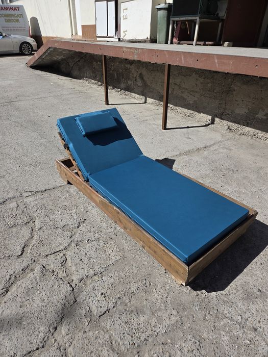 Sezlong saltea baldachin perdele