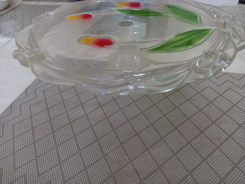 Тортовница стеклянная