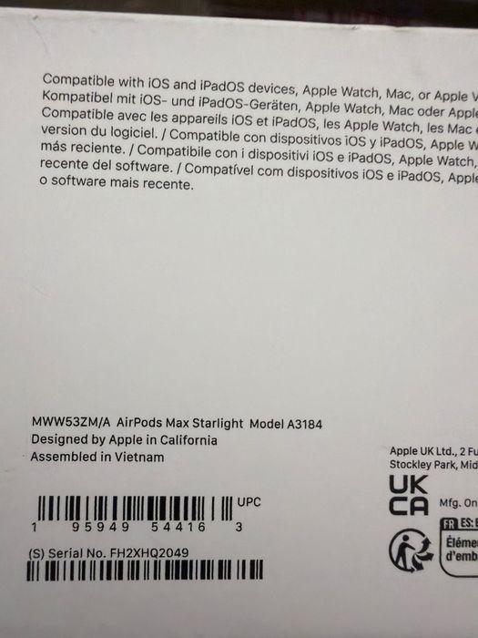 Casti originale Apple Airpods Max with smart case model a3184