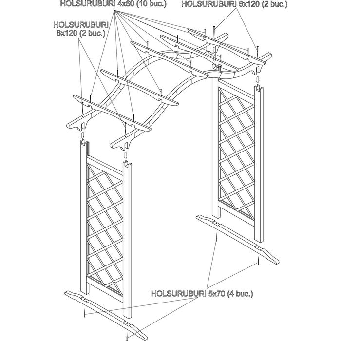 Pergola cu arcada