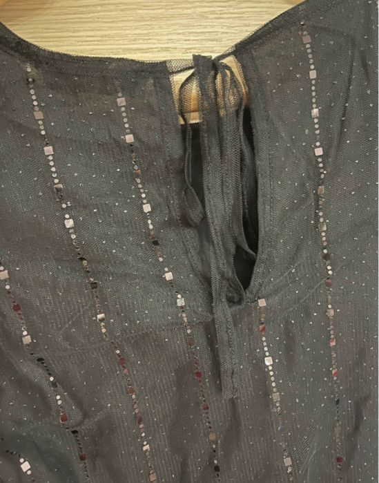 Bluza neagra eleganta dantela tulle Reserved noua cu eticheta M