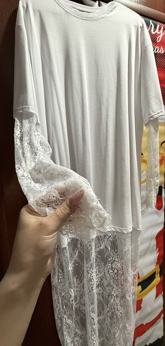 Новое гипюровое платье туника. Заказывала в инстаграмме НОВОЕ!