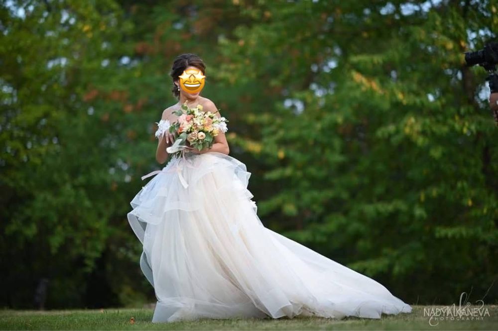 Булчинска рокля. Шита по поръчка приказна булчинска рокля