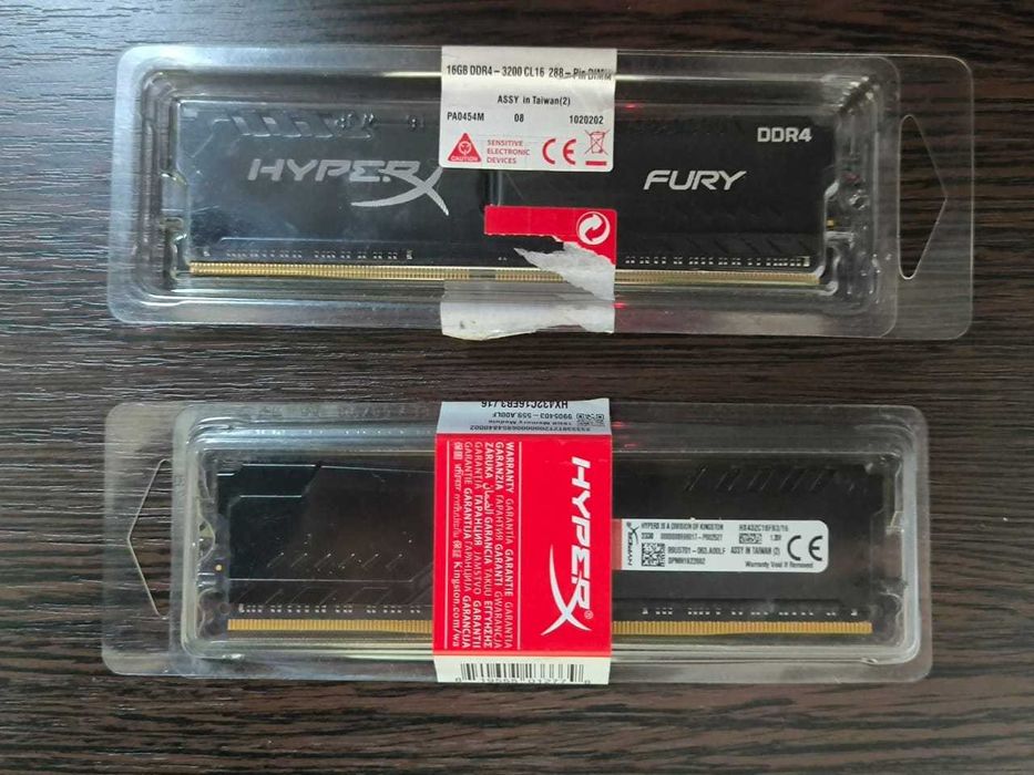 DDR4 16GB 3200 MHz Hyper Fury
