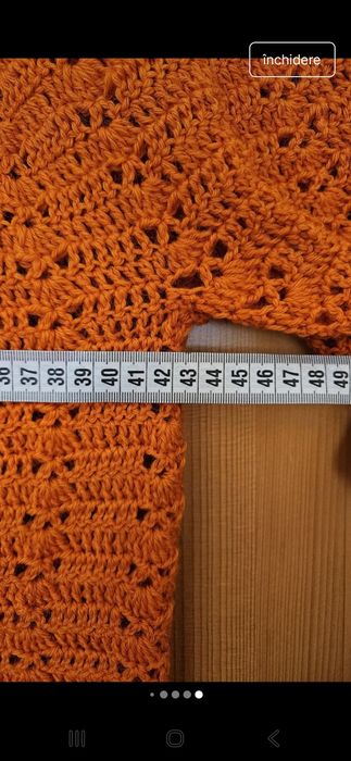 Bluza handmade portocalie