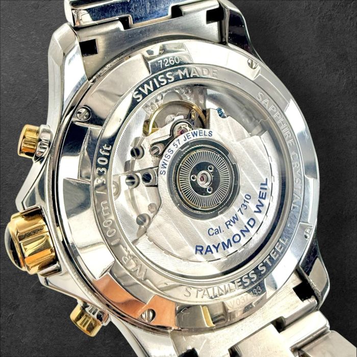 Raymond Weil Parsifal Automatic Chronograph | 18K Злато & Стомана | 57 Jewels мъжки шеейцарски часовник