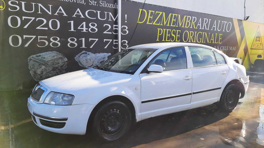 Dezmembrez Skoda Superb 1 1.9TDI/AVB/usa/portbagaj/grila/faruri/stopuri/oglinda/jante/interior/volan/aripa/capota