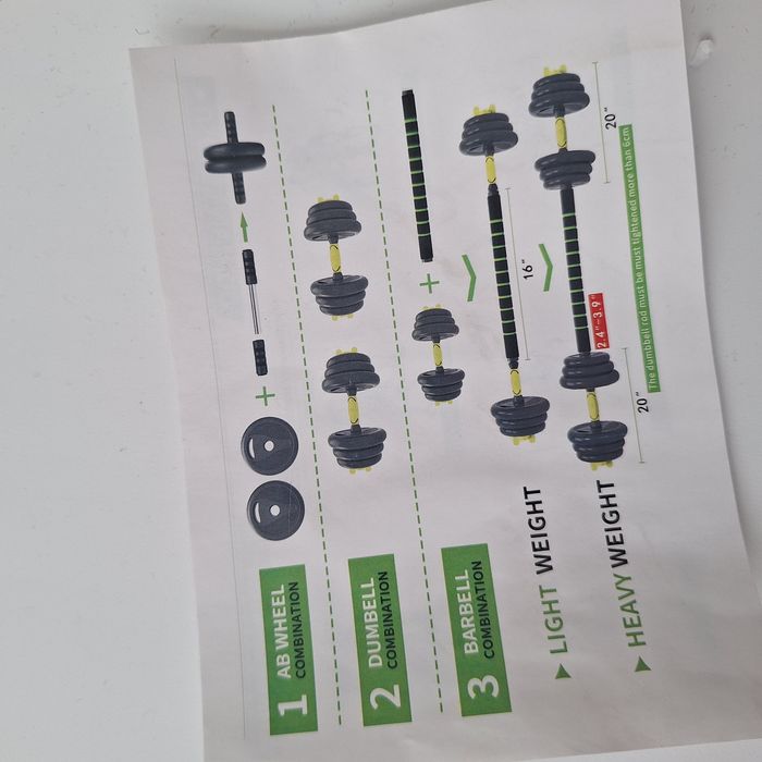 Набор штанги и гантелей