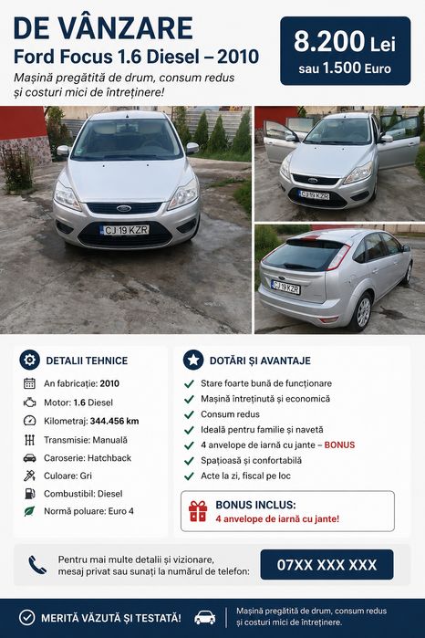 Ford focus de vinzare