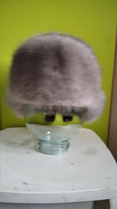 Шапка ушанка норковая