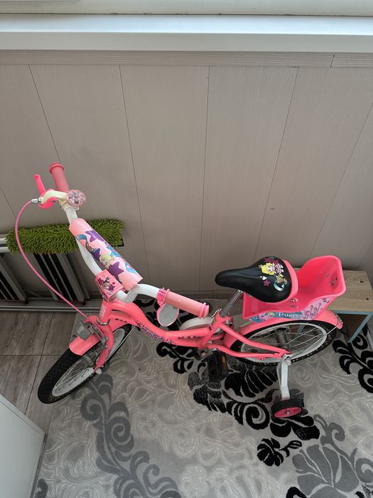 Детский велосипед розовый