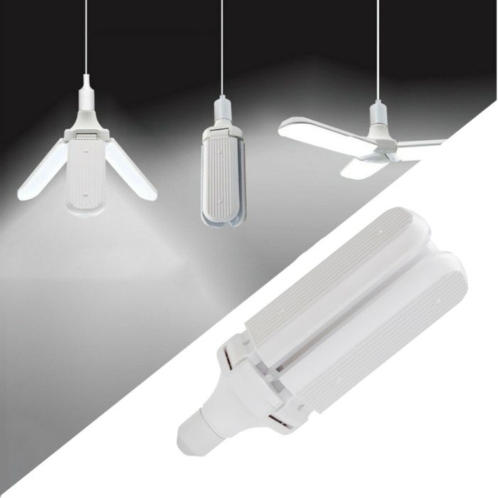 Ярка сгъваема LED лампа тип перка с цокъл E27 30/45/50W