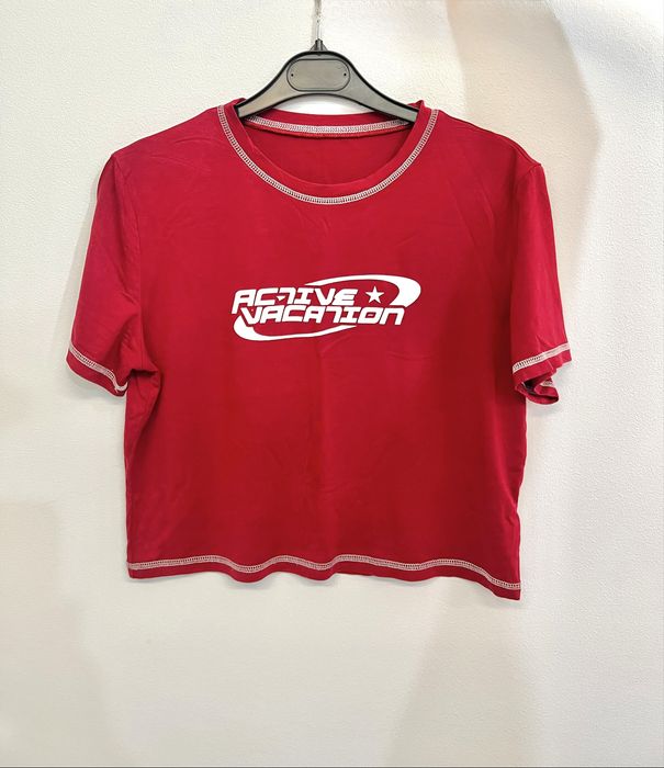Tricou Scurt Crop Top Y2K