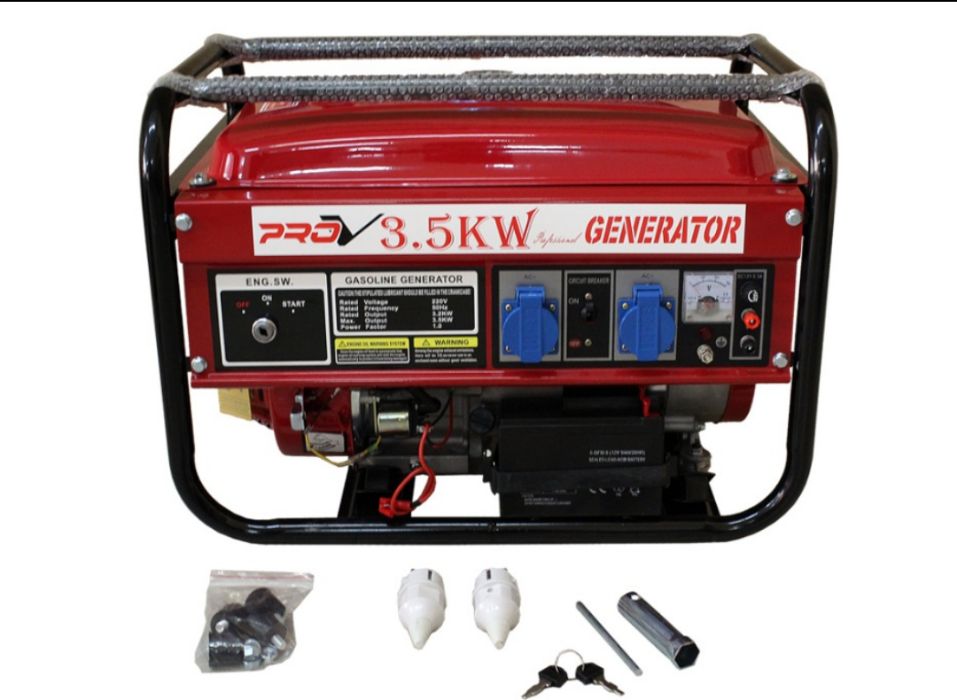 Бензинов четиритактов Генератор за ток 3,5kw с дистанционно