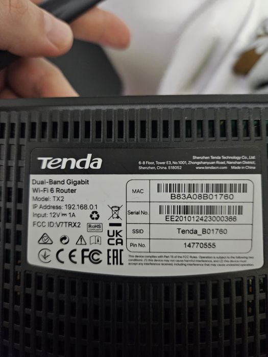 Router Wi-fi 6 Tenda