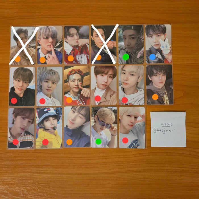 kpop photocards (nct, twice, red velvet)