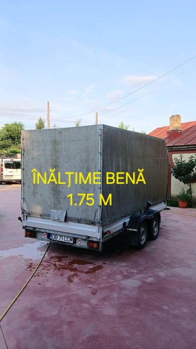 Remorca 2 axe, 750 kg MMA, Foarte încăpătoare