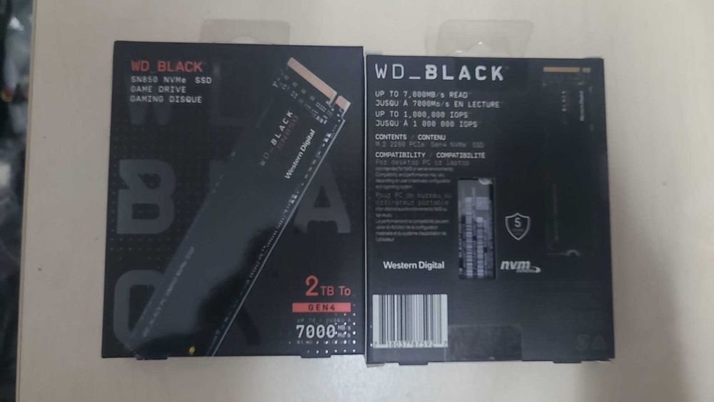 SSD WD Black SN850 de 2TB PCI Express 4.0 x4 M.2 2280, sigilat