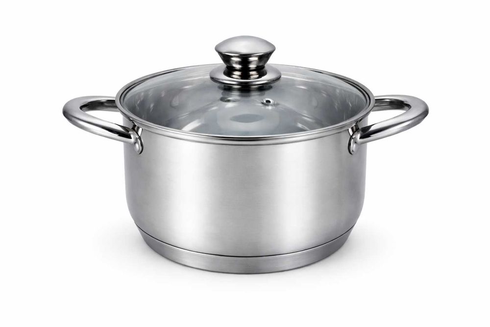 Oala inox Swiss Z Line 18 cm cu capac sticla 2.6 L