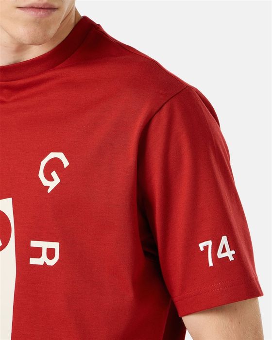 Мъжка тениска T shirt with Iceberg lettering print detail