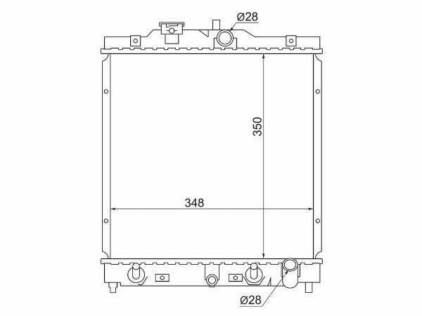 Радиатор  Honda Civic