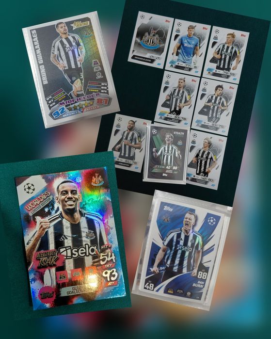 Lot cărți Newcastle United Topps Match Attax Season 2025-2026