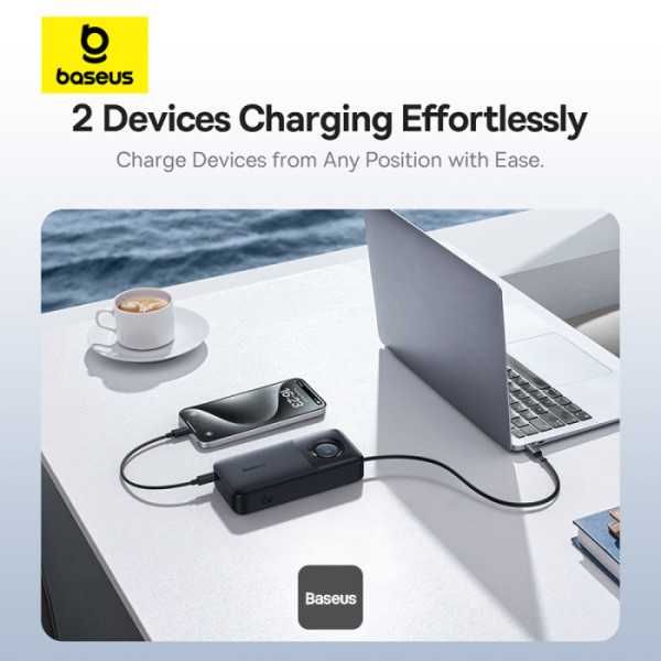 Baseus PowerBank 20000 мАч 65W Выдвижным Кабелем USB-C. Есть доставка