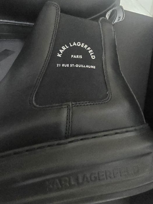 Ghete Chelsea Karl Lagerfeld Kapri Piele – Mărimea 41 (Purtate o dată)