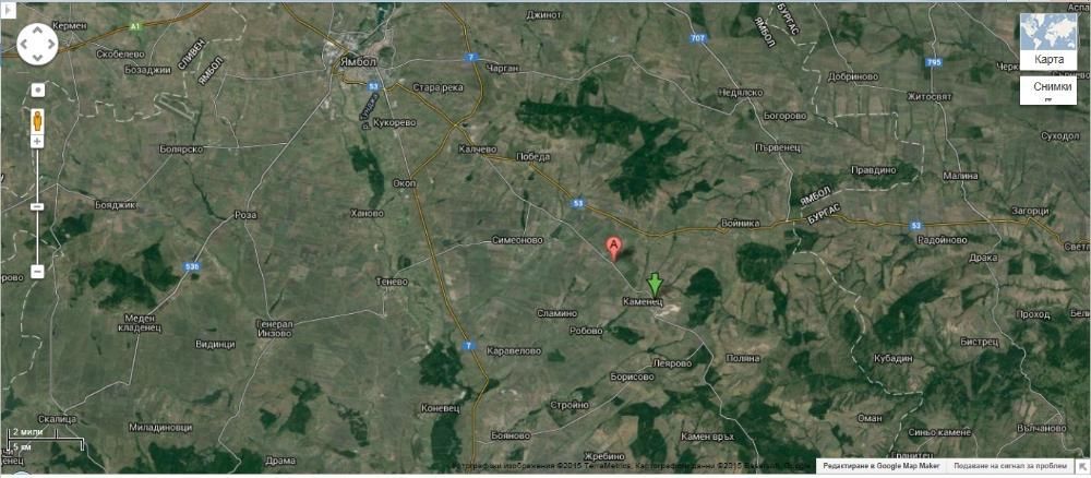 Продава се Парцел в с. Каменец, Област Ямбол - 5000 кв.м за 2 €/кв.м - Снимка #2