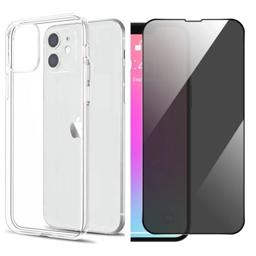 Husa Dust Case si Folie Sticla Privacy Iphone 13/15/16E/16/17 PRO MAX