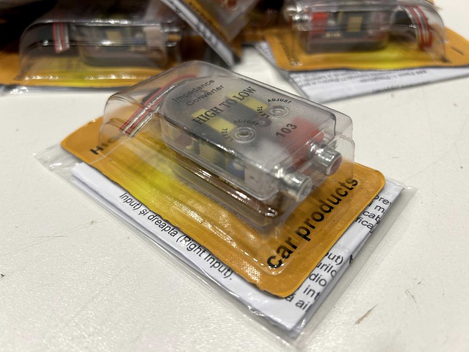 Convertor semnal subwoofer amplificator statie  High Low la RCA