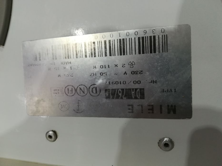 Аспиратор, абсорбатор, пароуловител MIELE /с два мотора 2 х 110w