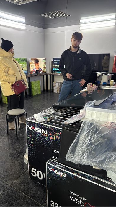 Телевизор смарт новые по цене б/у